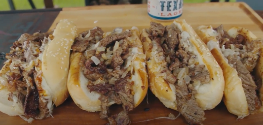 TX Brew & Barbecue Philly Cheesesteak