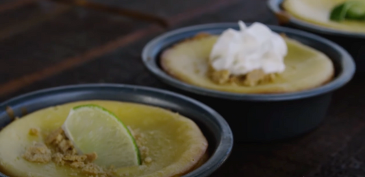 Khristy's Key Lime Cheesecake Smoked on the recteq