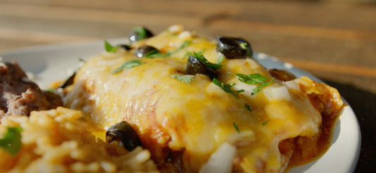 Smoked Pulled Pork and Brisket Enchiladas