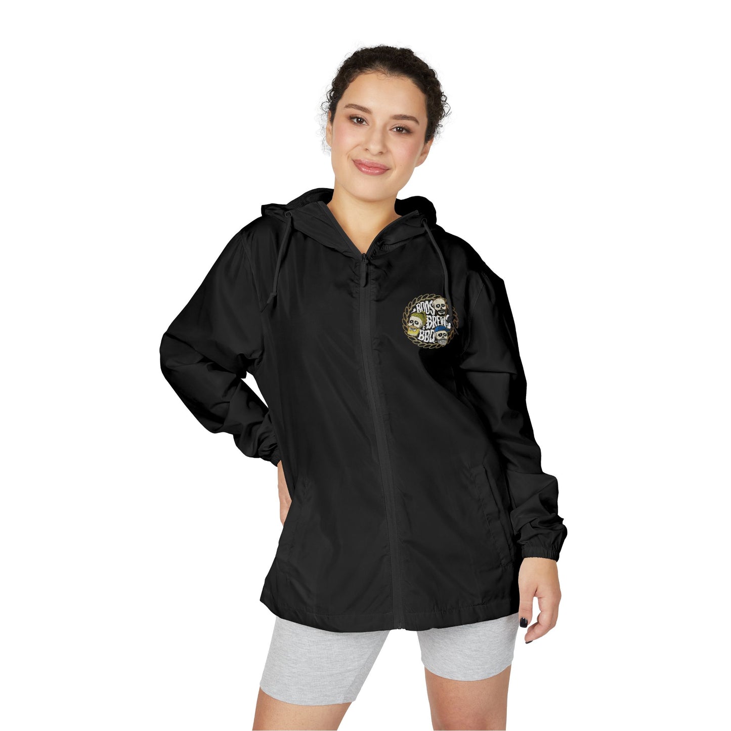 Boos, Brews & BBQ Full-Zip Windbreaker Jacket