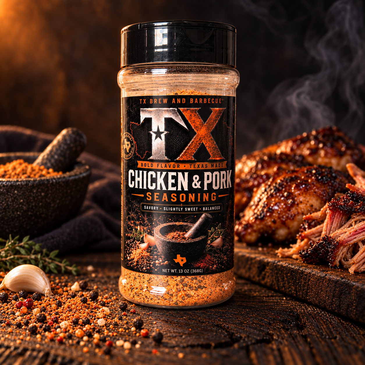 Chicken & Pork Rub bottle