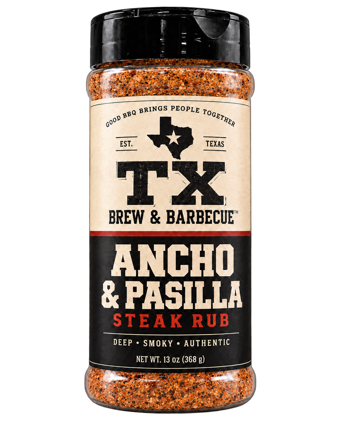 Ancho & Pasilla Steak Rub bottle