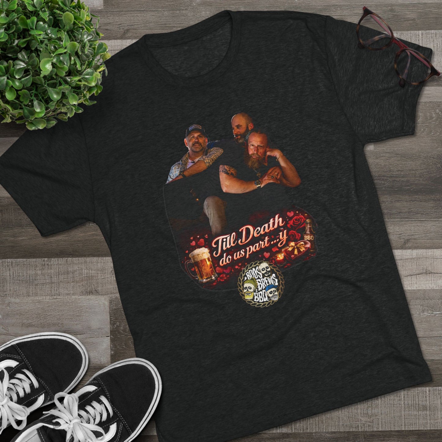 "Til Death do us part......y" Unisex Tri-Blend Crew Tee