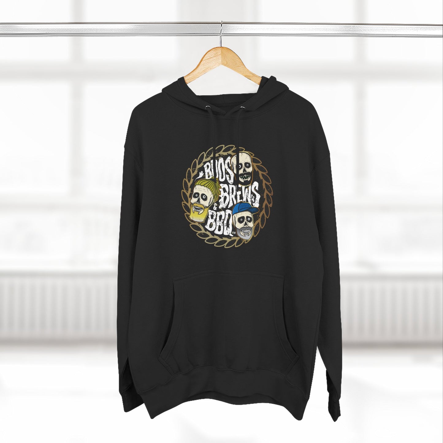 The Official Boo's Brews & BBQ Three-Panel Fleece Hoodie