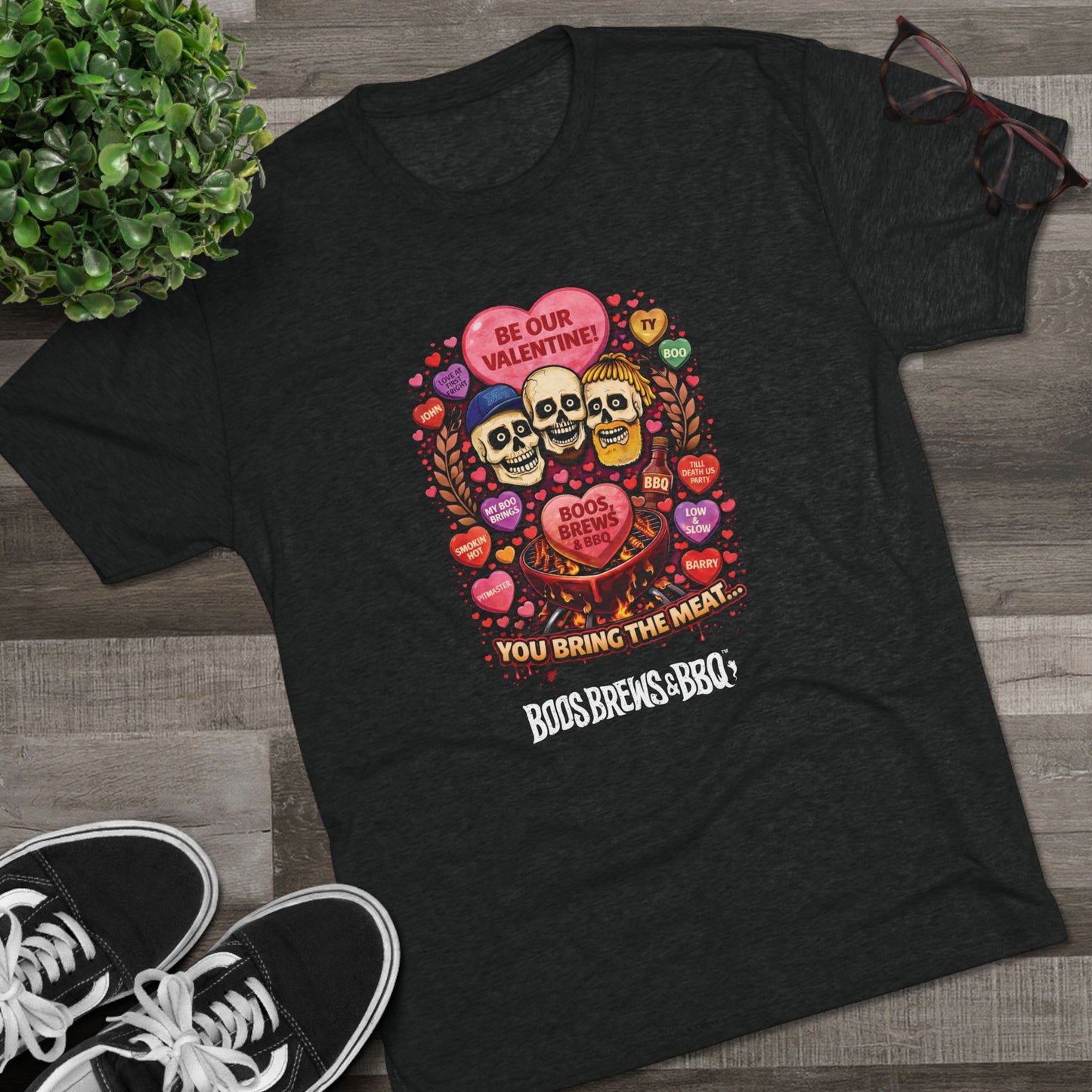 Love at First Fright Unisex Tri-Blend Crew Tee